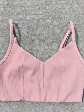 Women's Ribbed Bralette - Pink